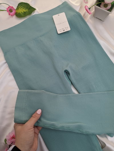 Calza seamless push up aqua