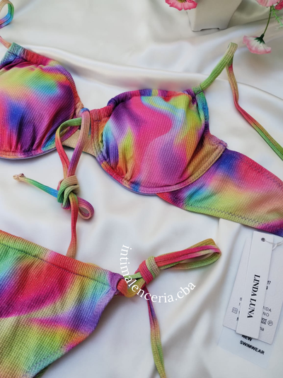 Bikinis con aro multicolor