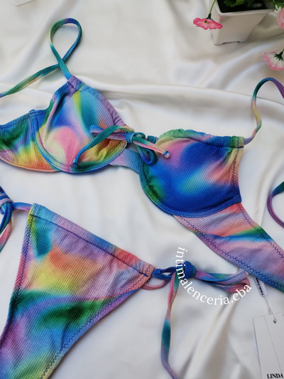 Bikinis con aro multicolor