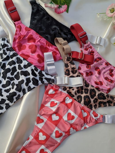 Pack x3 less lycra tira ancha estampadas