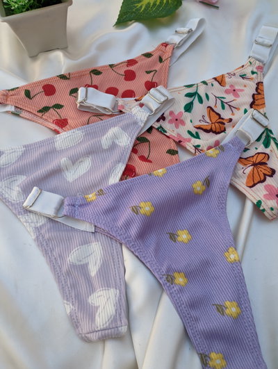 Pack x3 less estampadas tira ancha fija