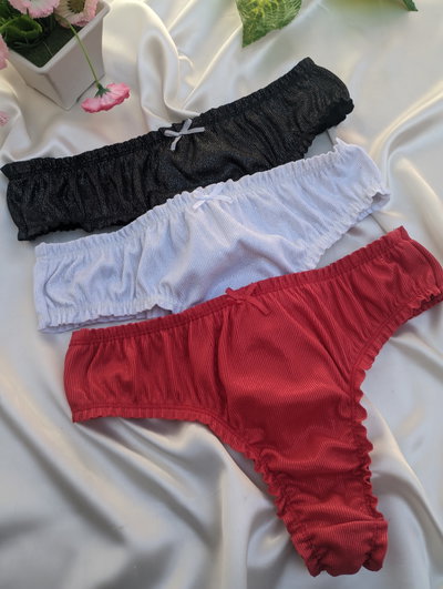 Pack x3 colaless lycra frufru