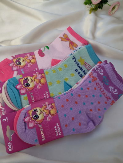 PACK x3 medias niña (talle 4-6)