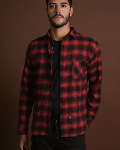 Camisa Montauk viyela roja 