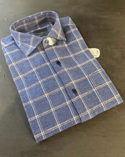Camisa viyela azul