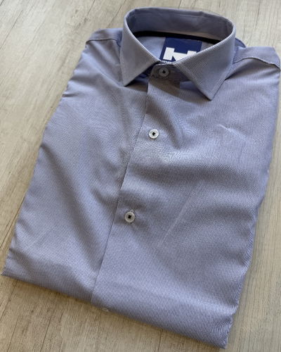 Camisa Algodón Mil rayitas azul 