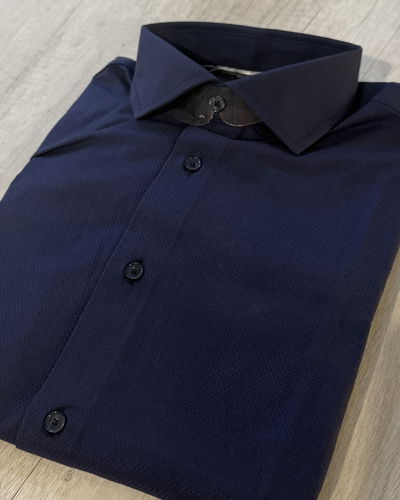 Camisa azul marino tela Cartier 