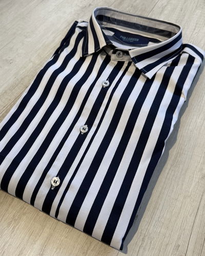 Camisa Algodón Phillgreen bastones gruesos 