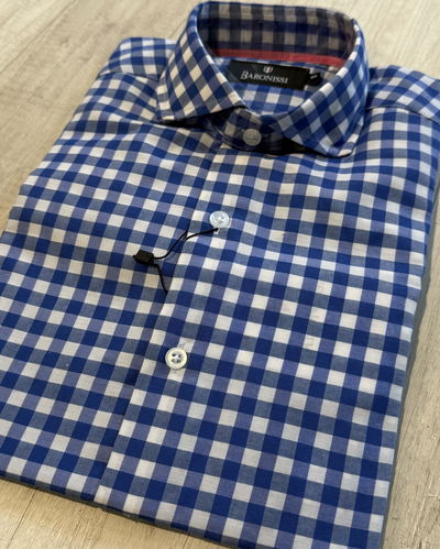 Camisa a cuadros Azul 