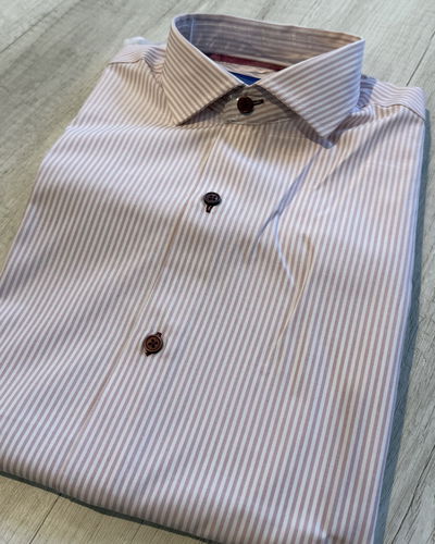 Camisa Algodón rayas rosas