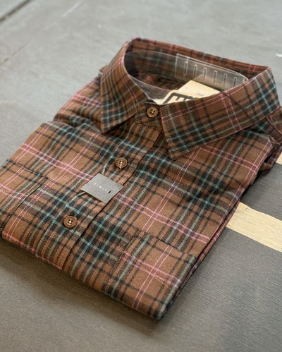 Camisa viyela colin Marrón Zimith 