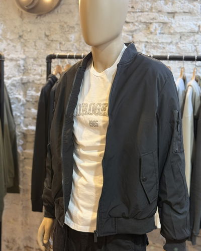Campera Bomber negra 