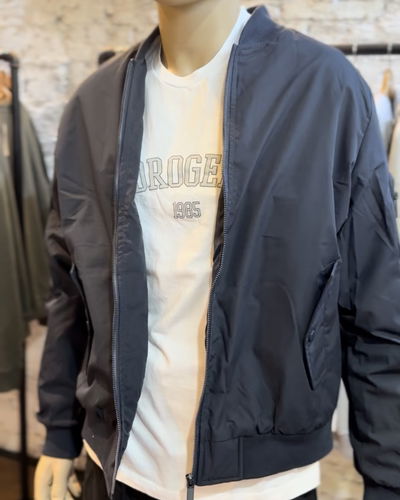 Campera Bomber azul