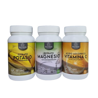 (CITRATO) COMBO MAGNESIO + POTASIO + VITAMINA C