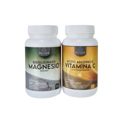 (BISGLICINATO) COMBO MAGNESIO + VITAMINA C