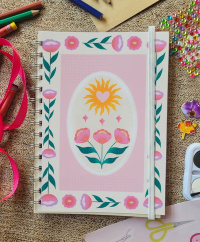 Libreta anillada Florecer suave