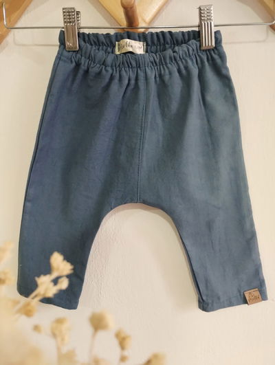 Babuchas  Cancheras de Tusor  Azul Acero