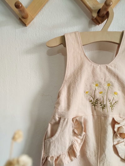 Jardinero Margarita Salmon rosa largo 