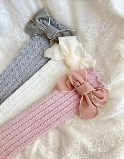 Medias Moño Terciopelo