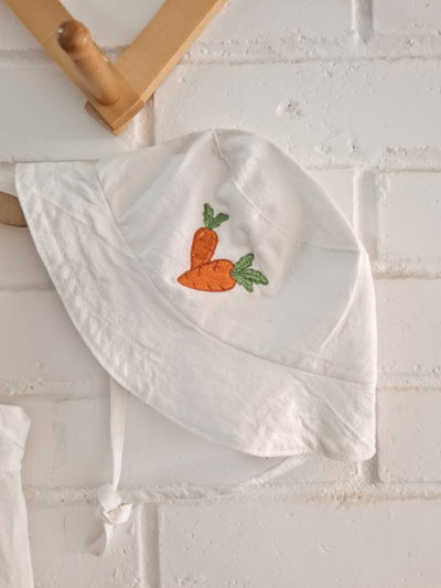 Bombachudo  + Piluso Off white / zanahoria