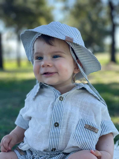 Pilusito rayado celeste