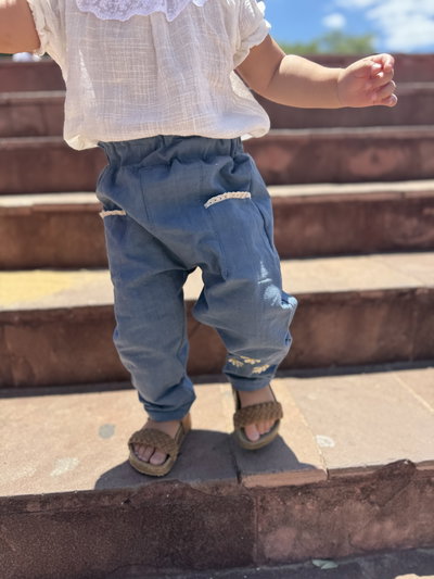 Pants Margarita Azul acero