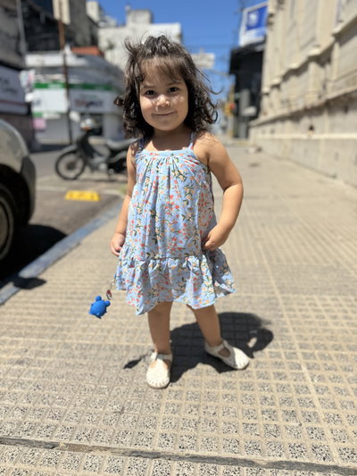 Solera Danielle estampa Celeste floreado