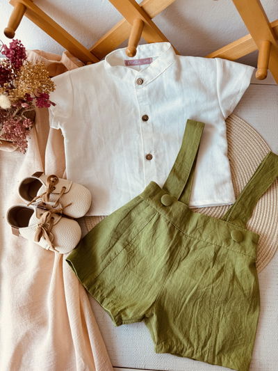 Short Bombachon Bebé Astor Verde Palta