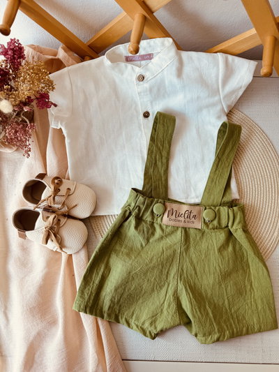 Short Bombachon Bebé Astor Verde Palta