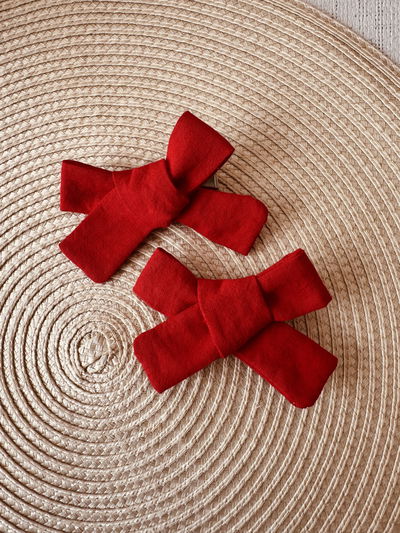 Moñitos Dorca Rojos Unidad