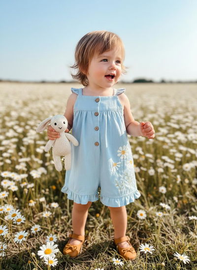 Enterito Pauli celeste bordado