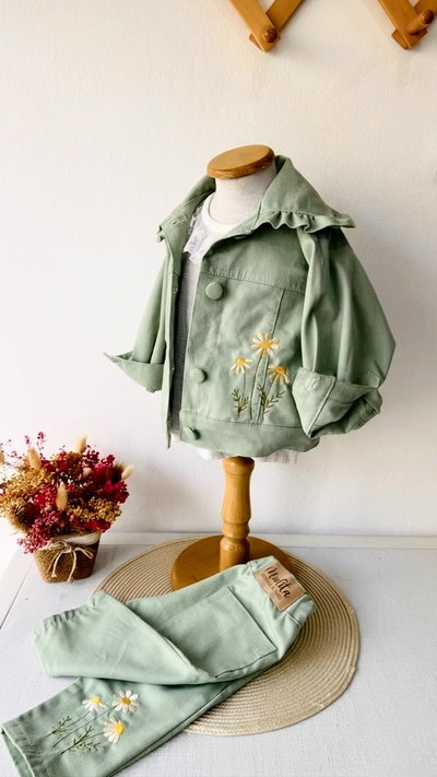 Chaqueta + Pantalón Aurora Verde Malva Limitado