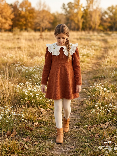 Vestido Boucle Ladrillo