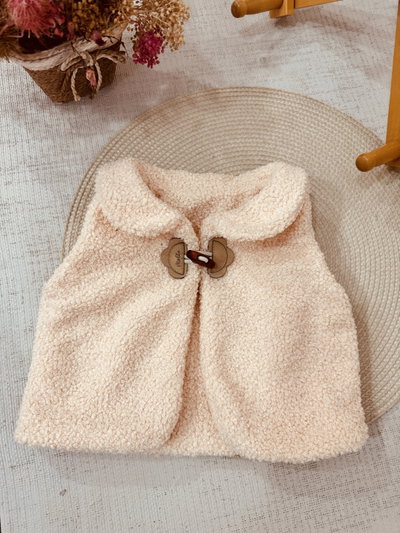 Chaleco Boucle crema 