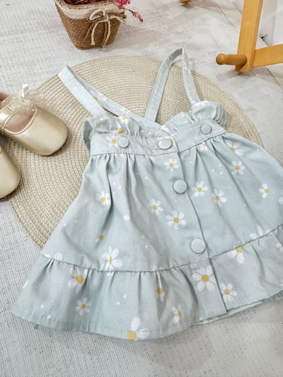 Jumper/Pollera Vintage Margarita verde
