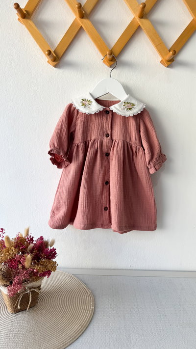 Vestido Acacia Mangas 3/4 Ciruela 