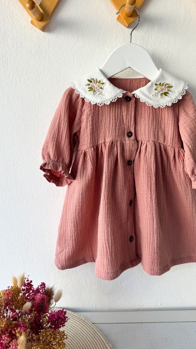 Vestido Acacia Mangas 3/4 Ciruela 