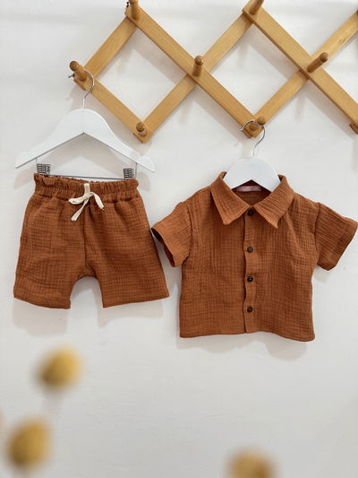 Conjunto Cotton Beni Caramelo