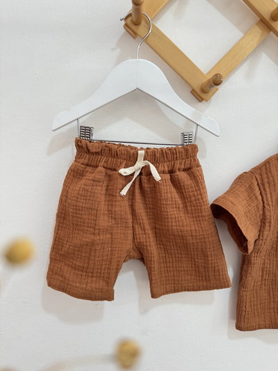 Conjunto Cotton Beni Caramelo