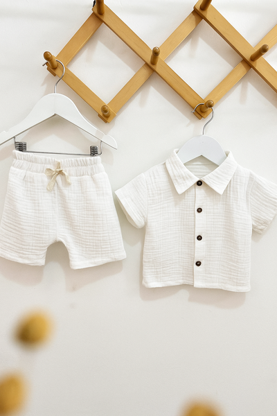 Conjunto Cotton Beni Off White