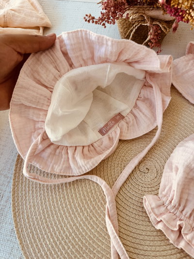 Conjunto Esperanza combinado Rosa +Off white 