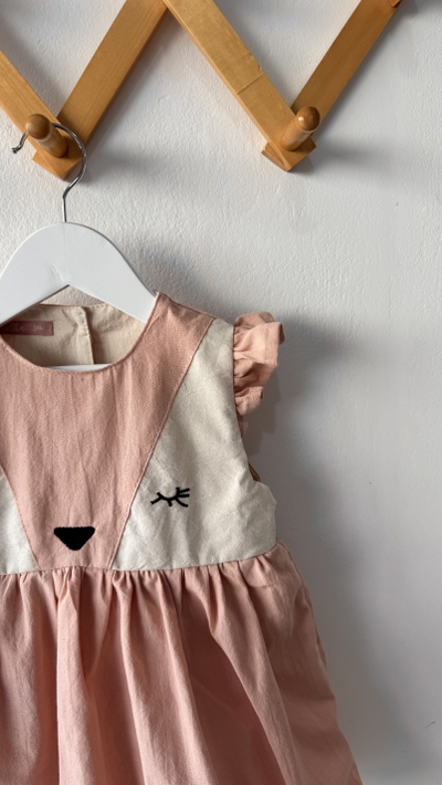 Body vestido Zorrito rosa