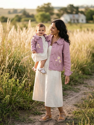 LANZAMIENTO Chaqueta Aurora Madre e Hija Malva