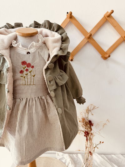 Combo Tapado Bosque y Jumper Doris Rayado Verde + Camisola Florence