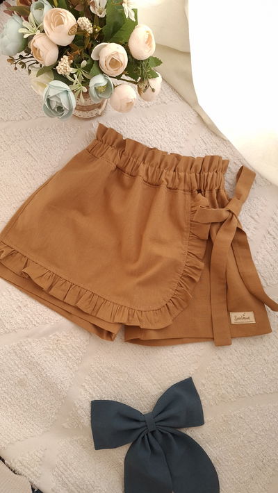 Falda Short Barbarita dulce de leche