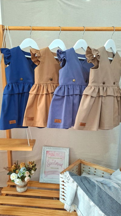 Vestido sobretodo Charlotte camel