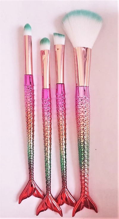 Set de brochas sirenas  X4