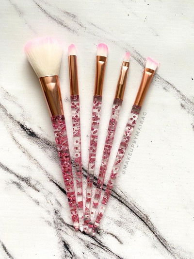 Set de Brochas glitter  x5 