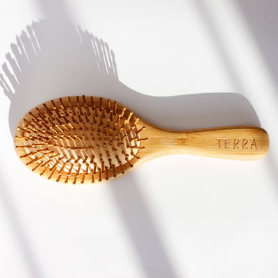 Cepillo de Cabello- Madera de bambú Anti Friz 