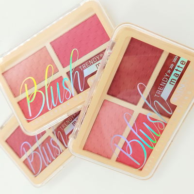 Paleta de blush rubor / compacto X4 tonos 